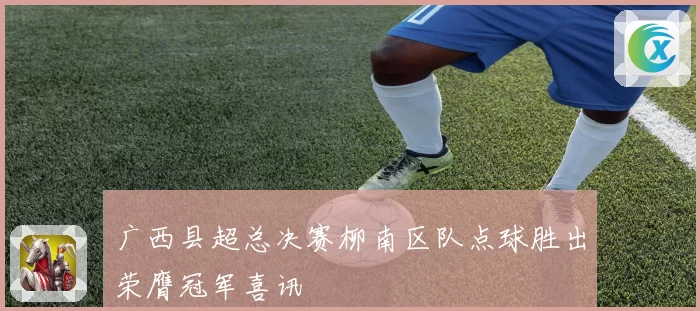广西县超总决赛柳南区队点球胜出荣膺冠军喜讯